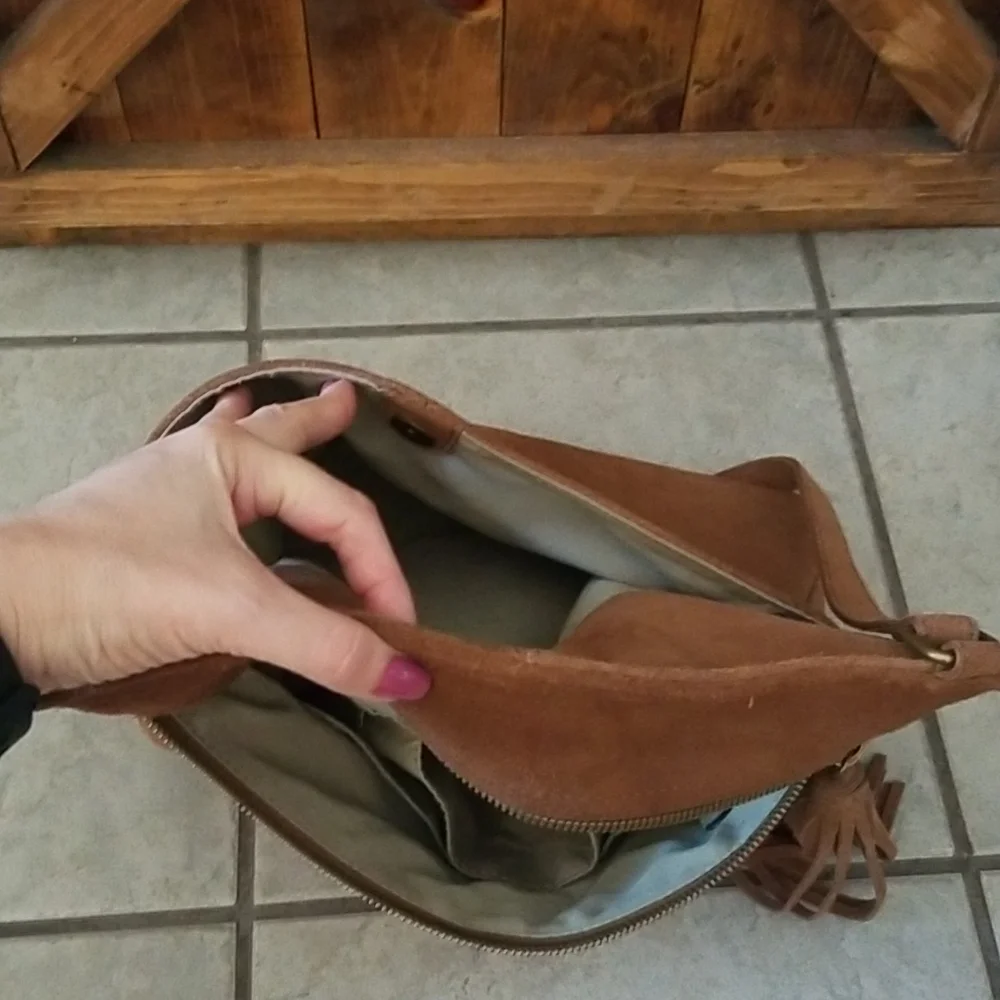 Margot Suede Crossbody Bag - Picture 9 of 12